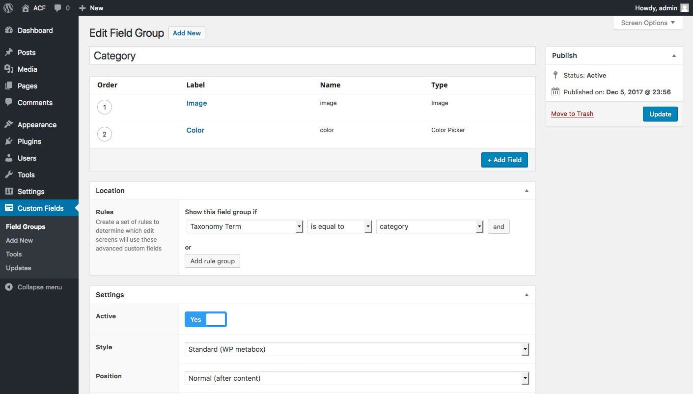 Advanced Custom Fields Pro 2