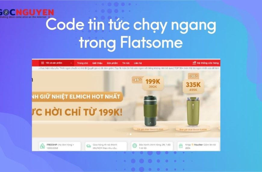 Code tin tức chạy ngang trong flatsome