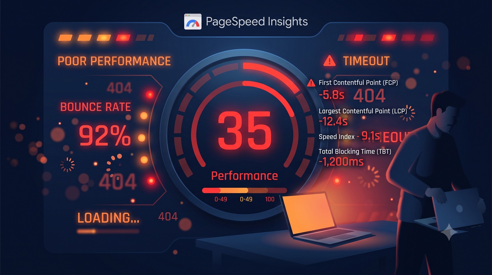 Điểm PageSpeed thấp
