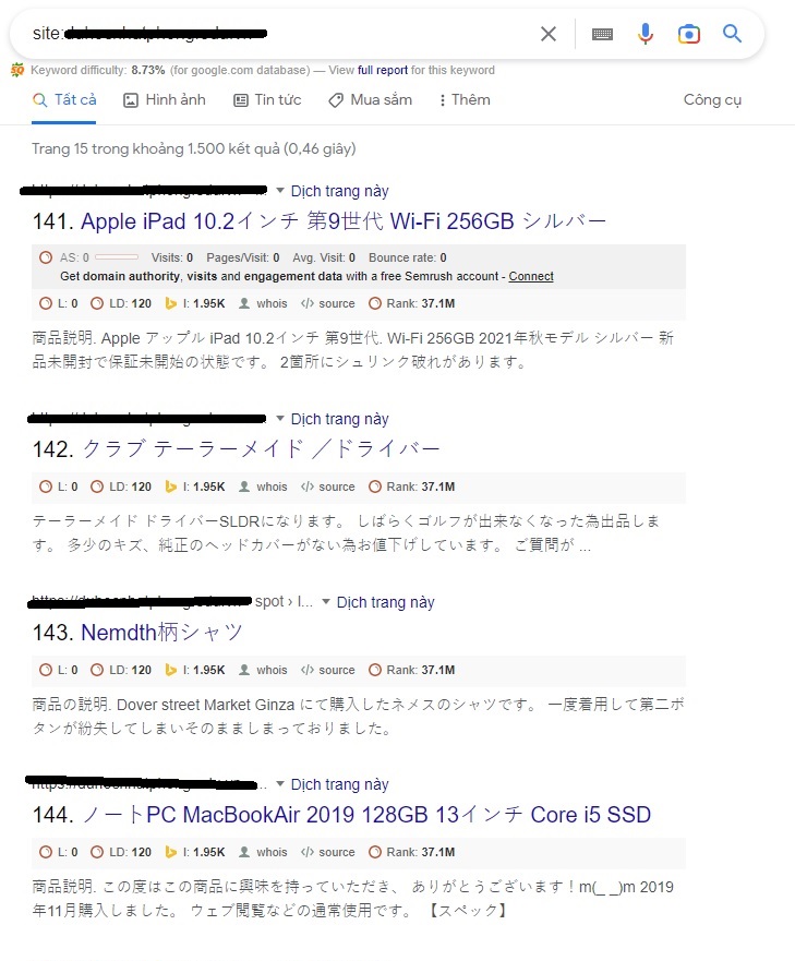 Website bị chuyển hướng