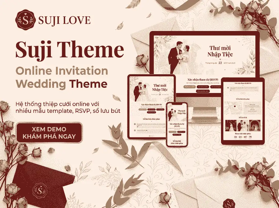 Hướng dẫn toàn tập về hệ thống thiệp Online Suji Love