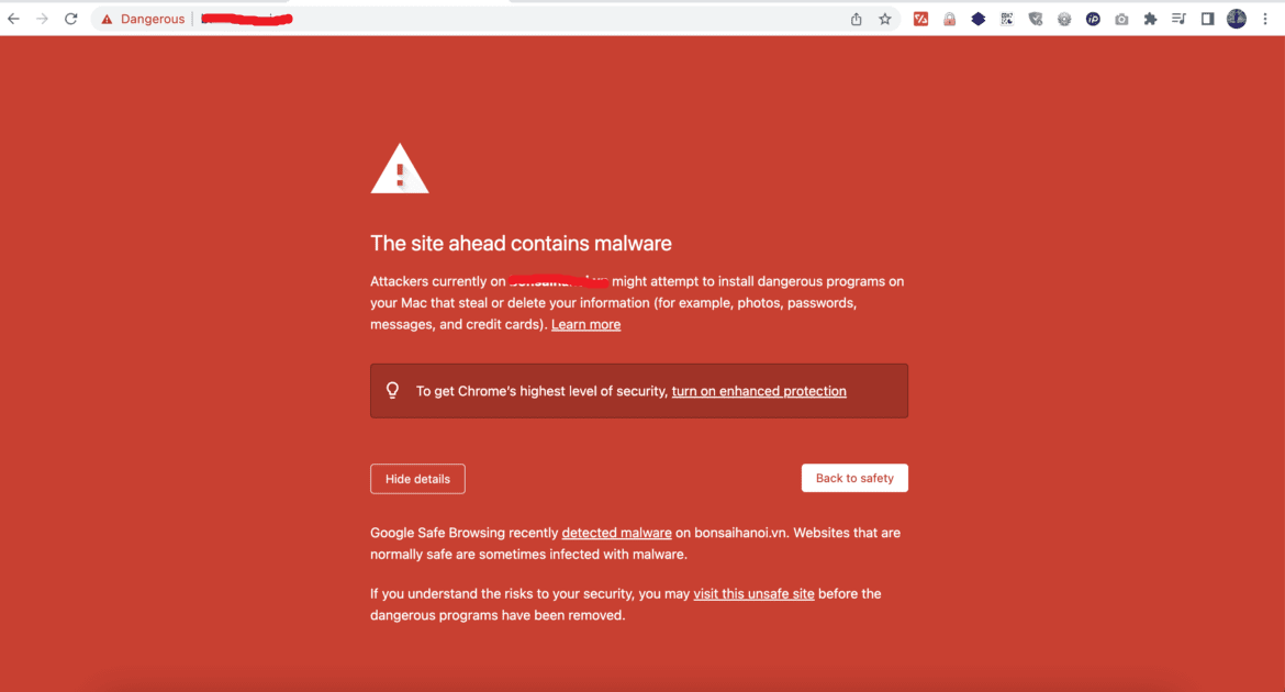 Website bị chuyển hướng